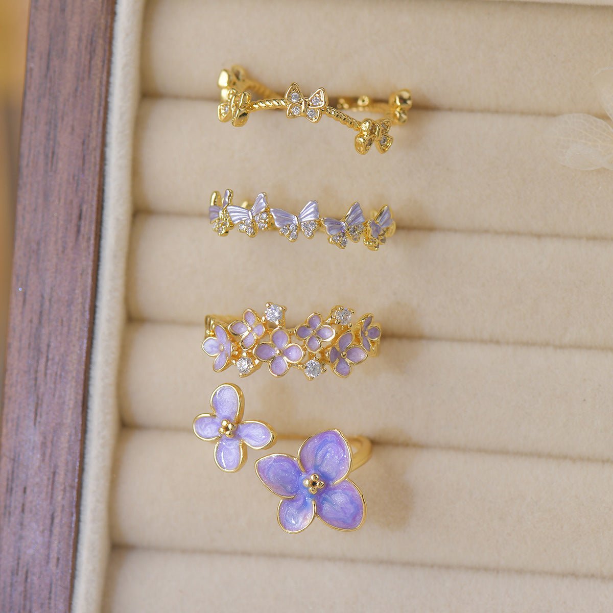 Lilac Blossom Ring - Gold - Plated - Abbott Atelier