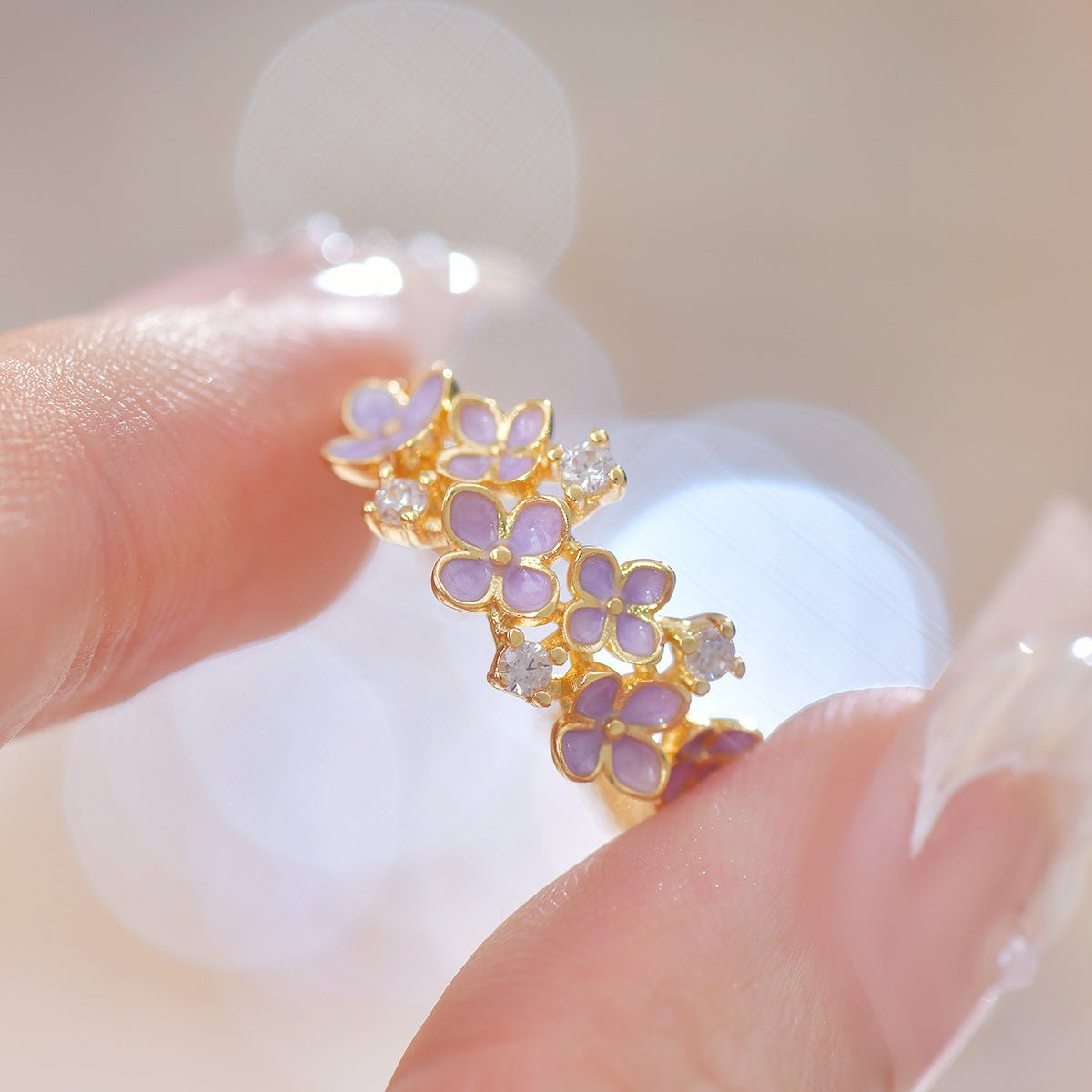 Lilac Blossom Ring - Gold - Plated - Abbott Atelier