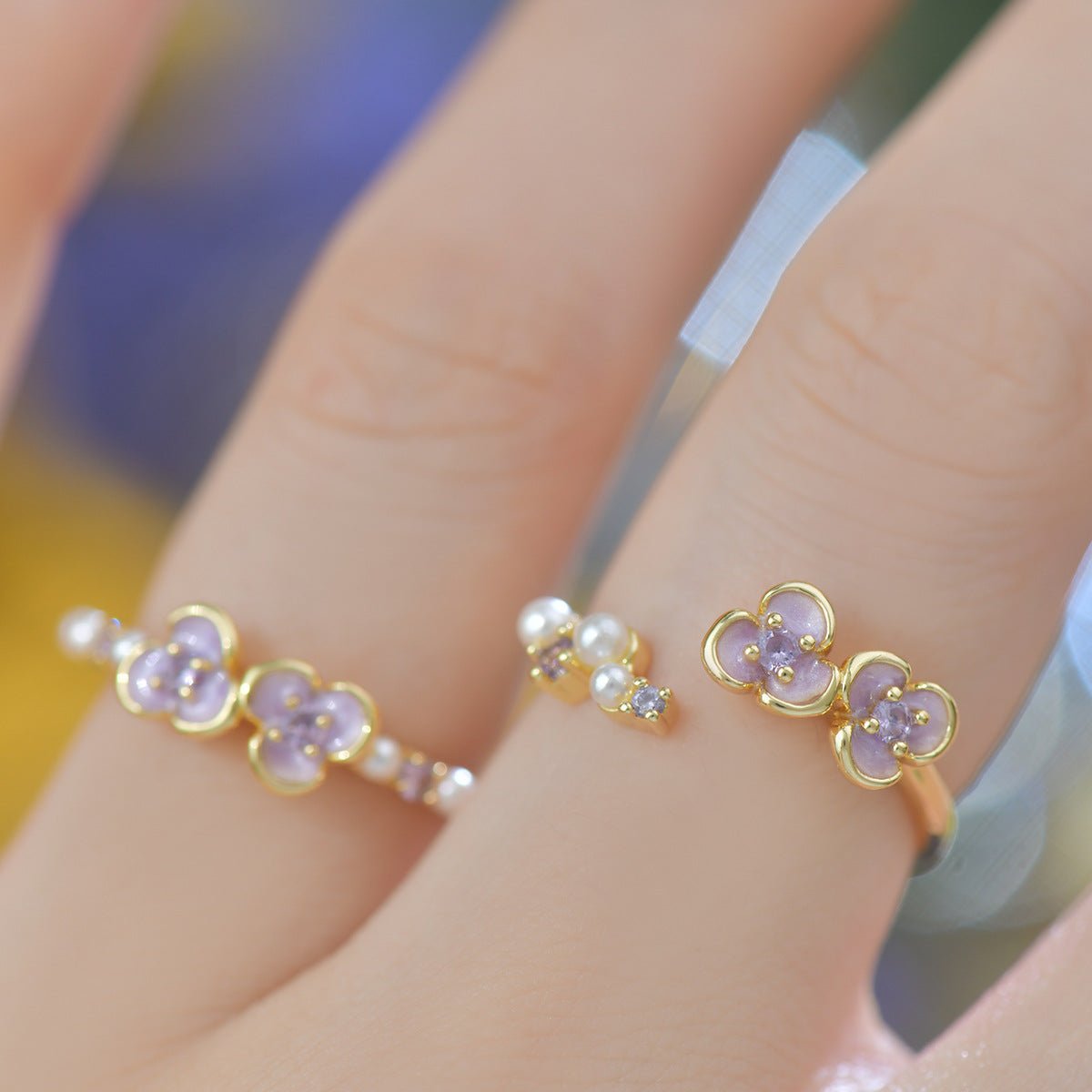 Lilac Fairytale Ring - Gold - Plated - Abbott Atelier