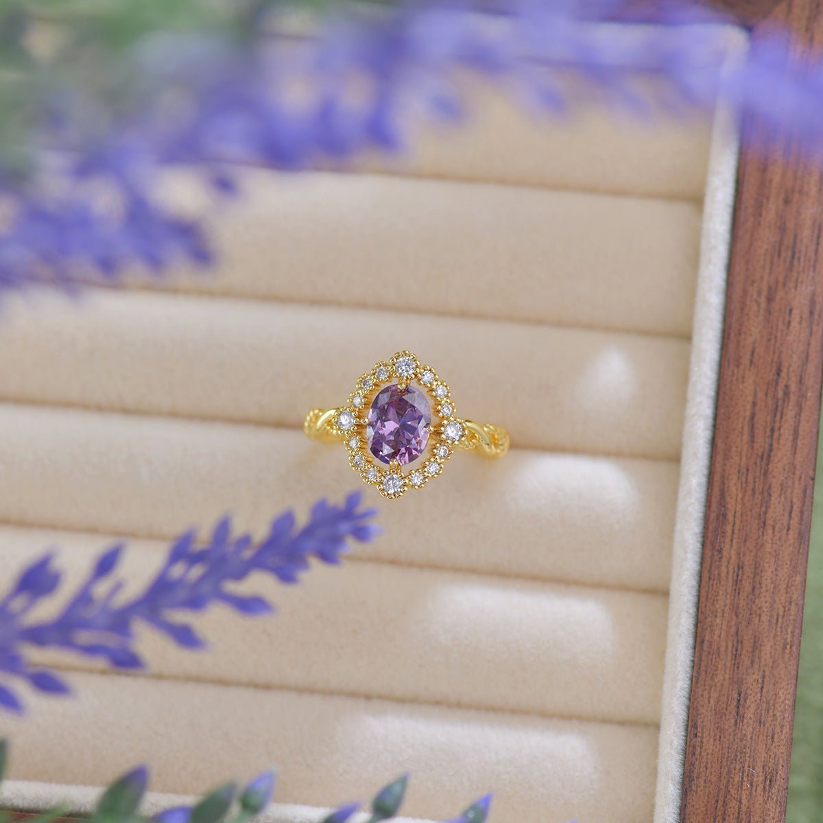 Lilac Laurel Ring - Gold - Plated - Abbott Atelier