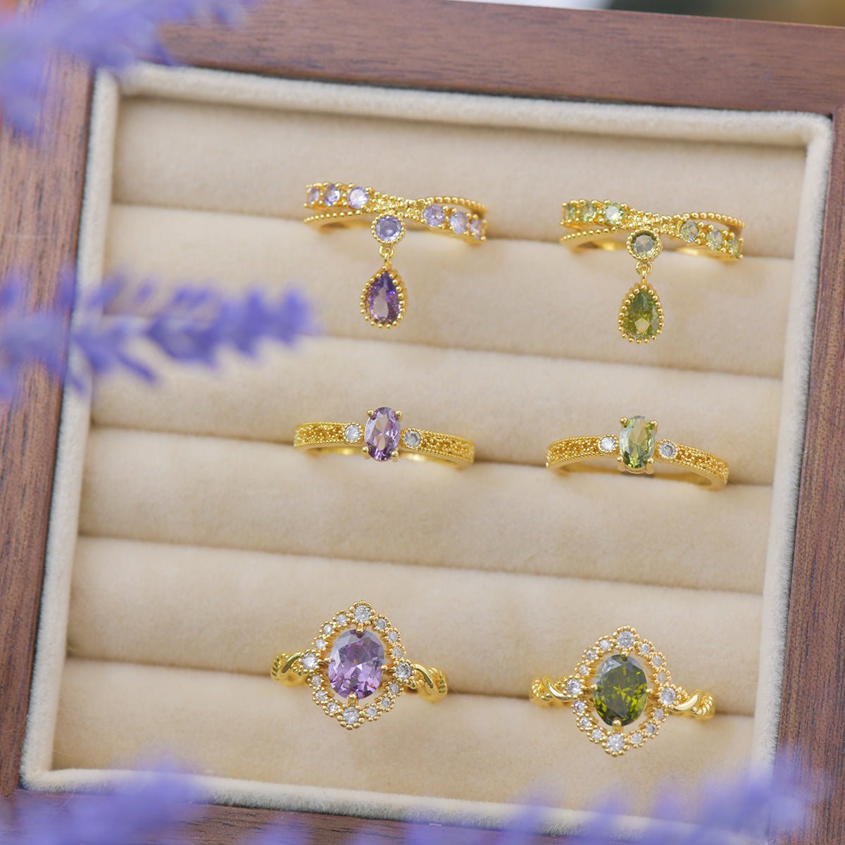 Lilac Laurel Ring - Gold - Plated - Abbott Atelier