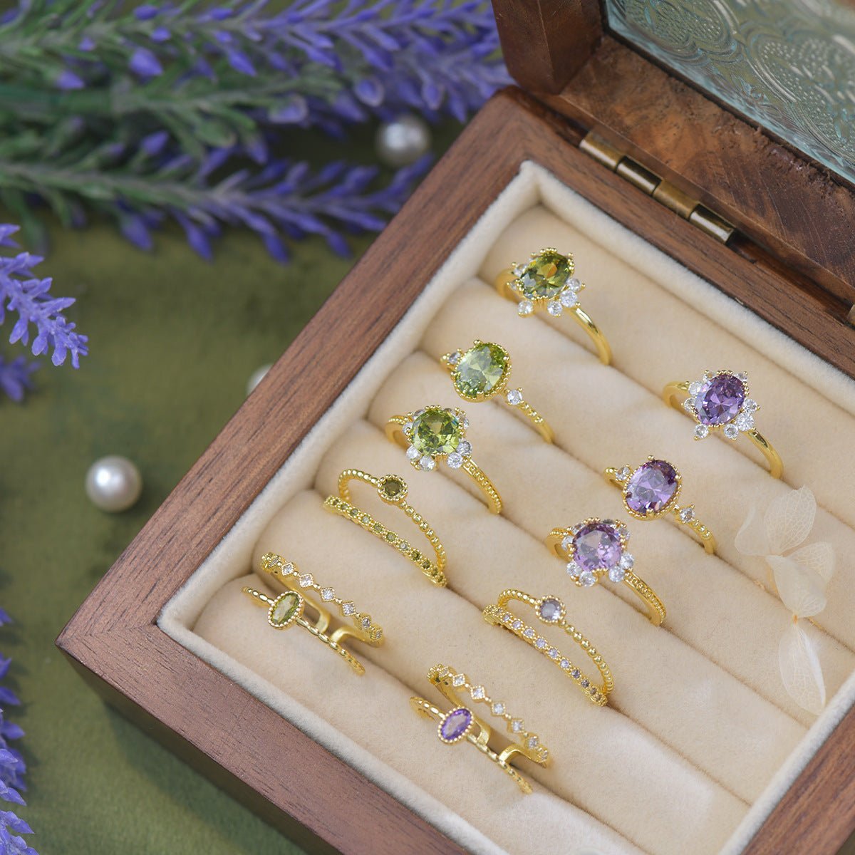 Lilac Lullaby Ring - Gold - Plated - Abbott Atelier