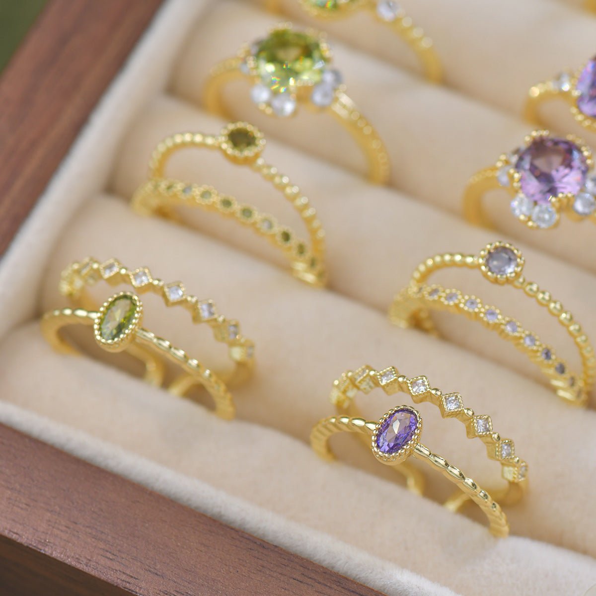 Lilac Lullaby Ring - Gold - Plated - Abbott Atelier