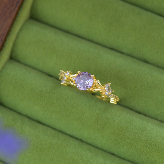 Lilac Starlet Ring - Gold - Plated - Abbott Atelier