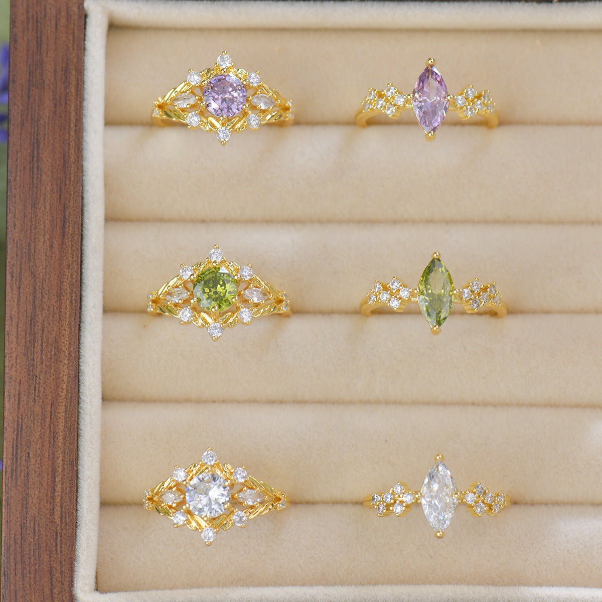 Lilac Veil Ring - Gold - Plated - Abbott Atelier