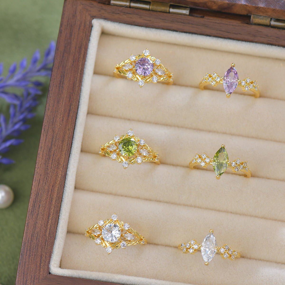 Lilac Veil Ring - Gold - Plated - Abbott Atelier
