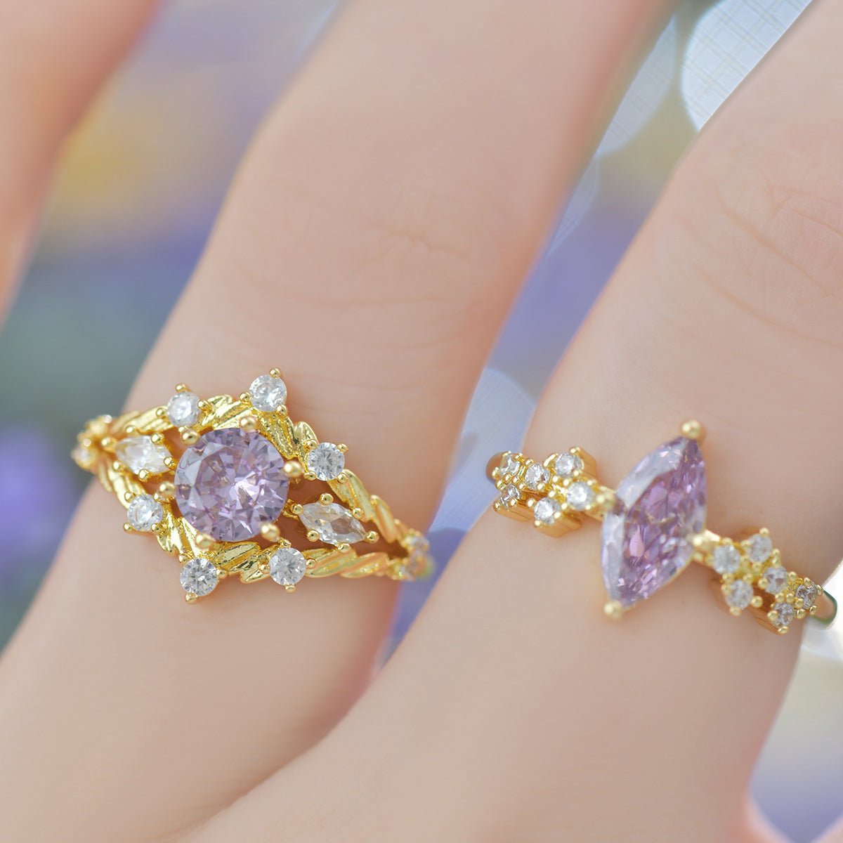Lilac Veil Ring - Gold - Plated - Abbott Atelier