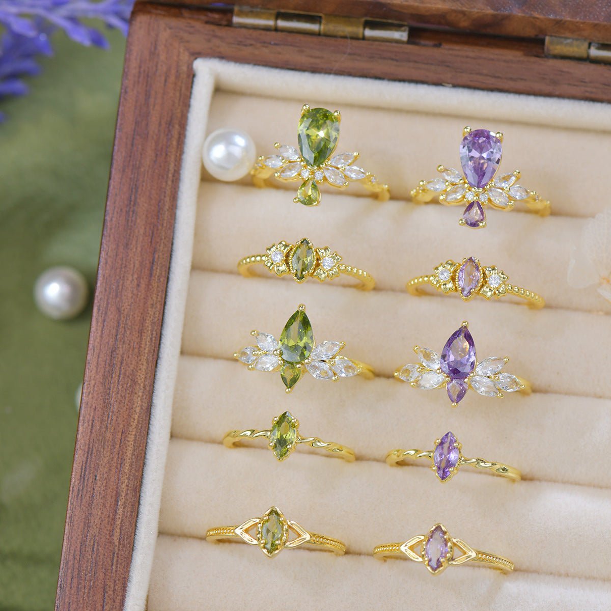 Lilac Vine Ring - Gold - Plated - Abbott Atelier