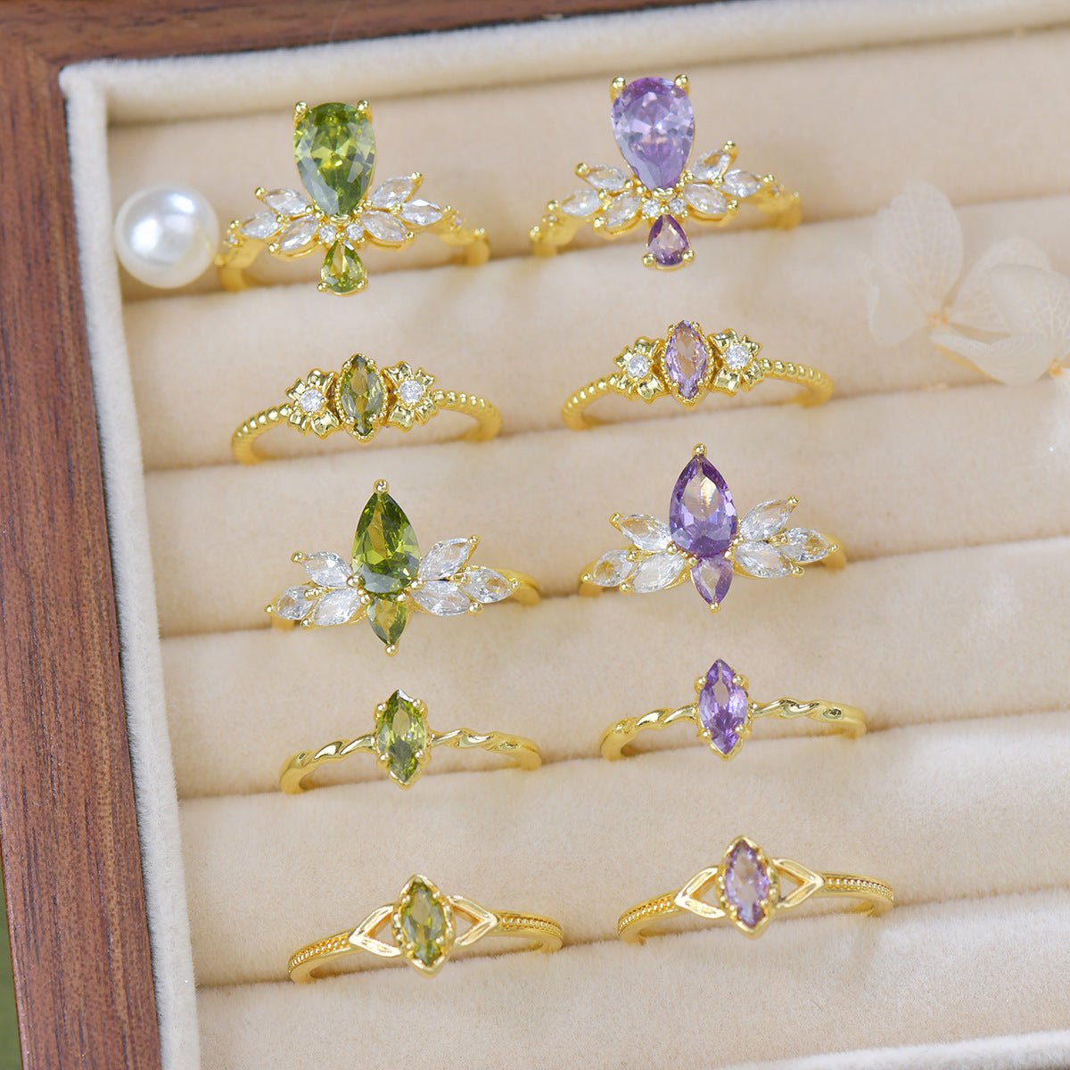 Lilac Vine Ring - Gold - Plated - Abbott Atelier