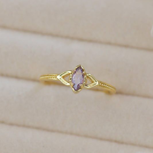 Lilac Whisper Ring - Gold - Plated - Abbott Atelier