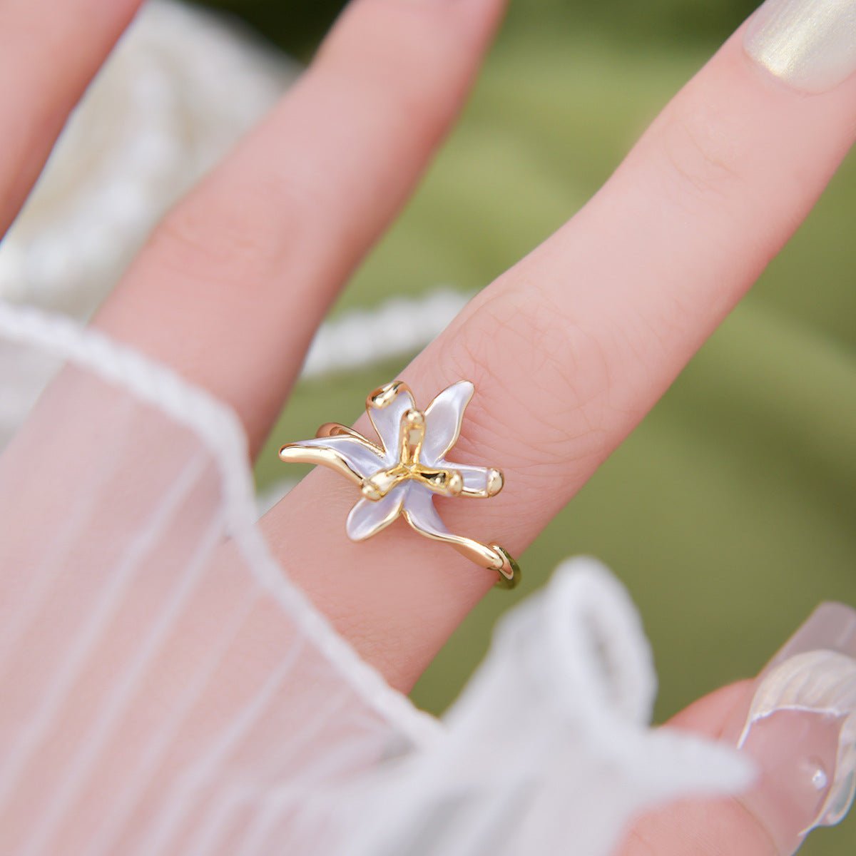 Lily of Moonlight Ring - Gold - Plated - Abbott Atelier