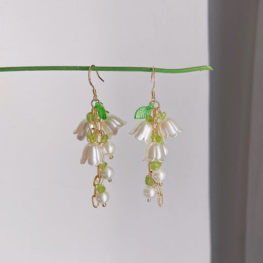 Lily of the Valley Earrings - Christy - Hypoallergenic - Abbott Atelier