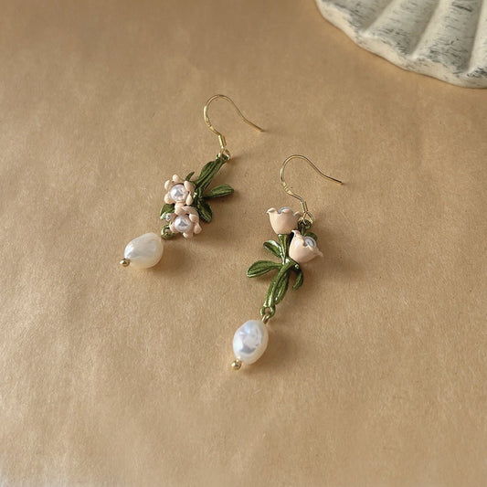 Lily of the Valley Earrings - Karina - Hypoallergenic - Abbott Atelier