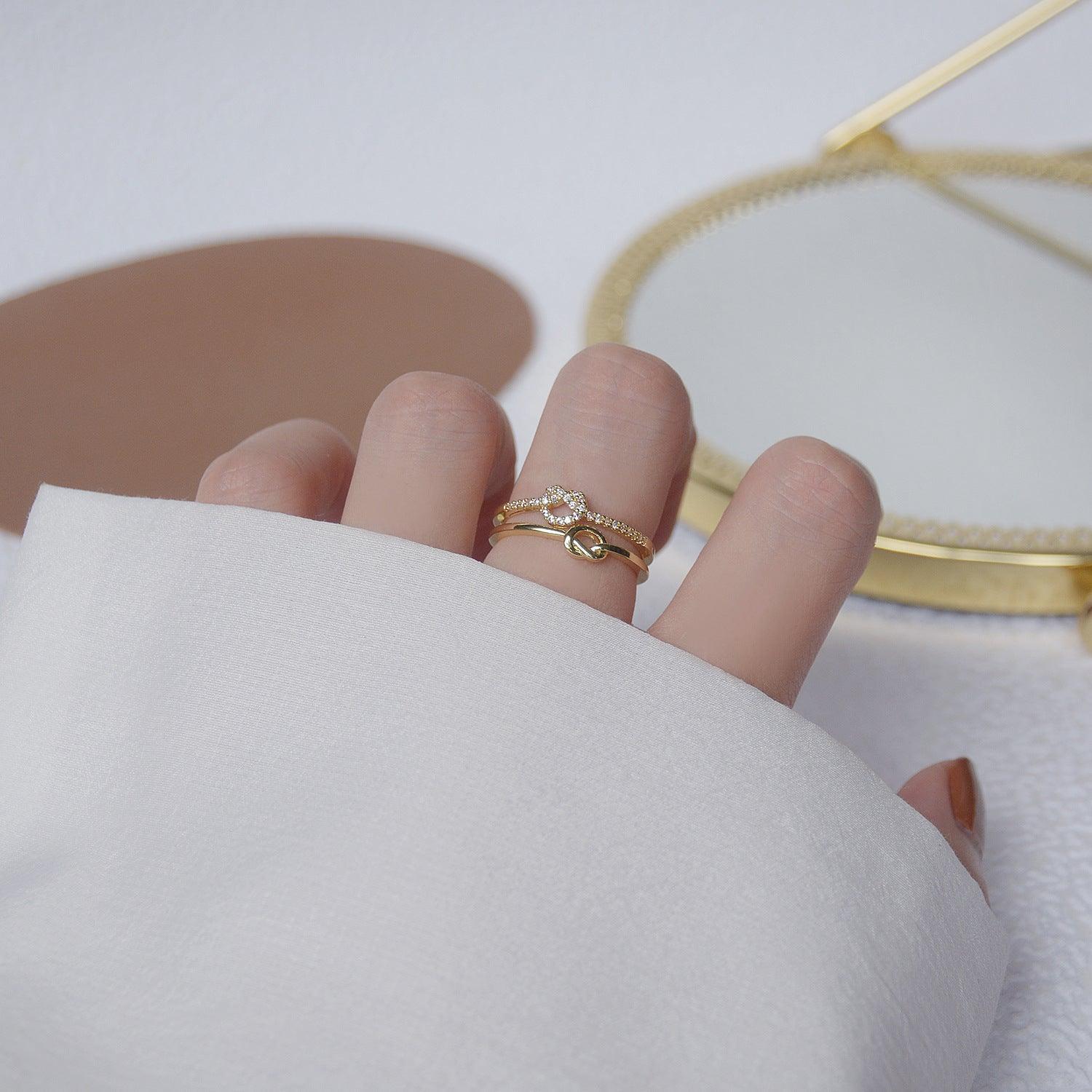 Love Knot Ring (2 Styles) - Gold - Plated - Abbott Atelier