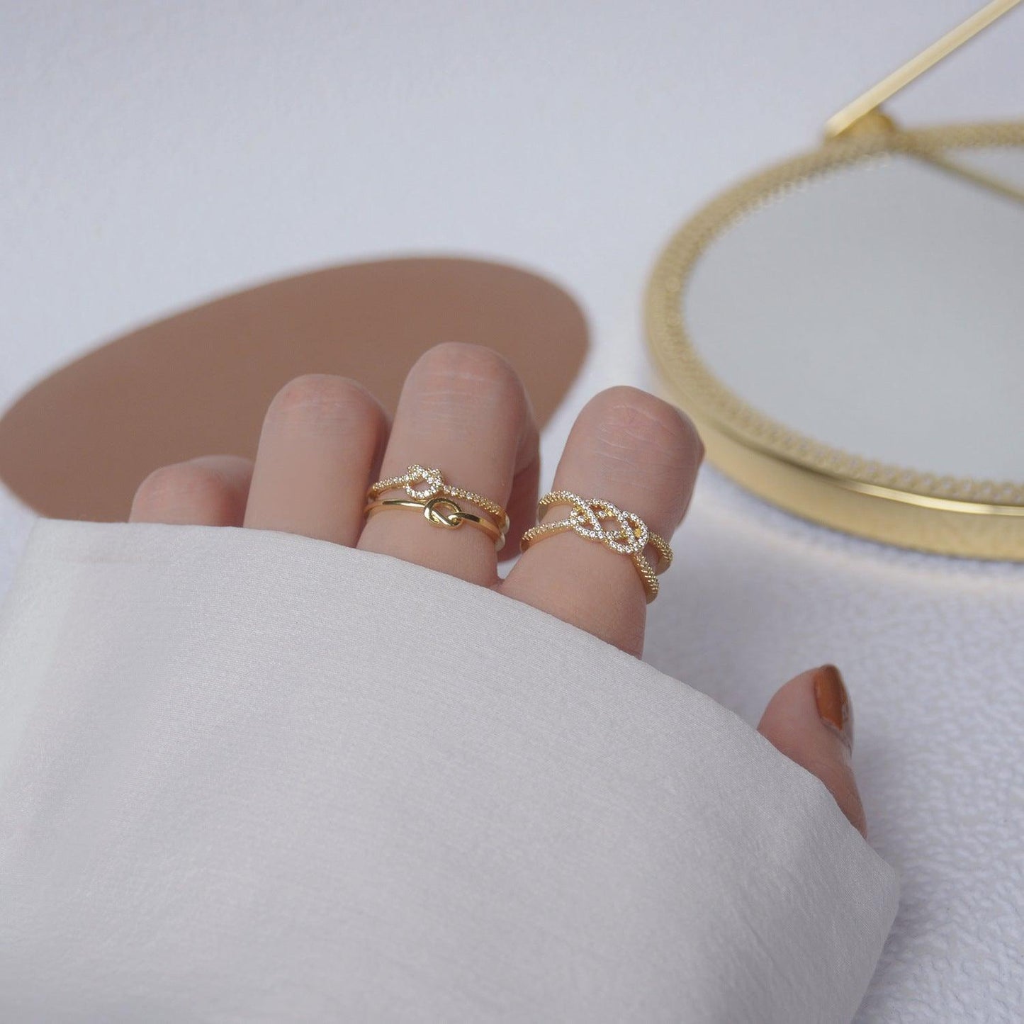 Love Knot Ring (2 Styles) - Gold - Plated - Abbott Atelier