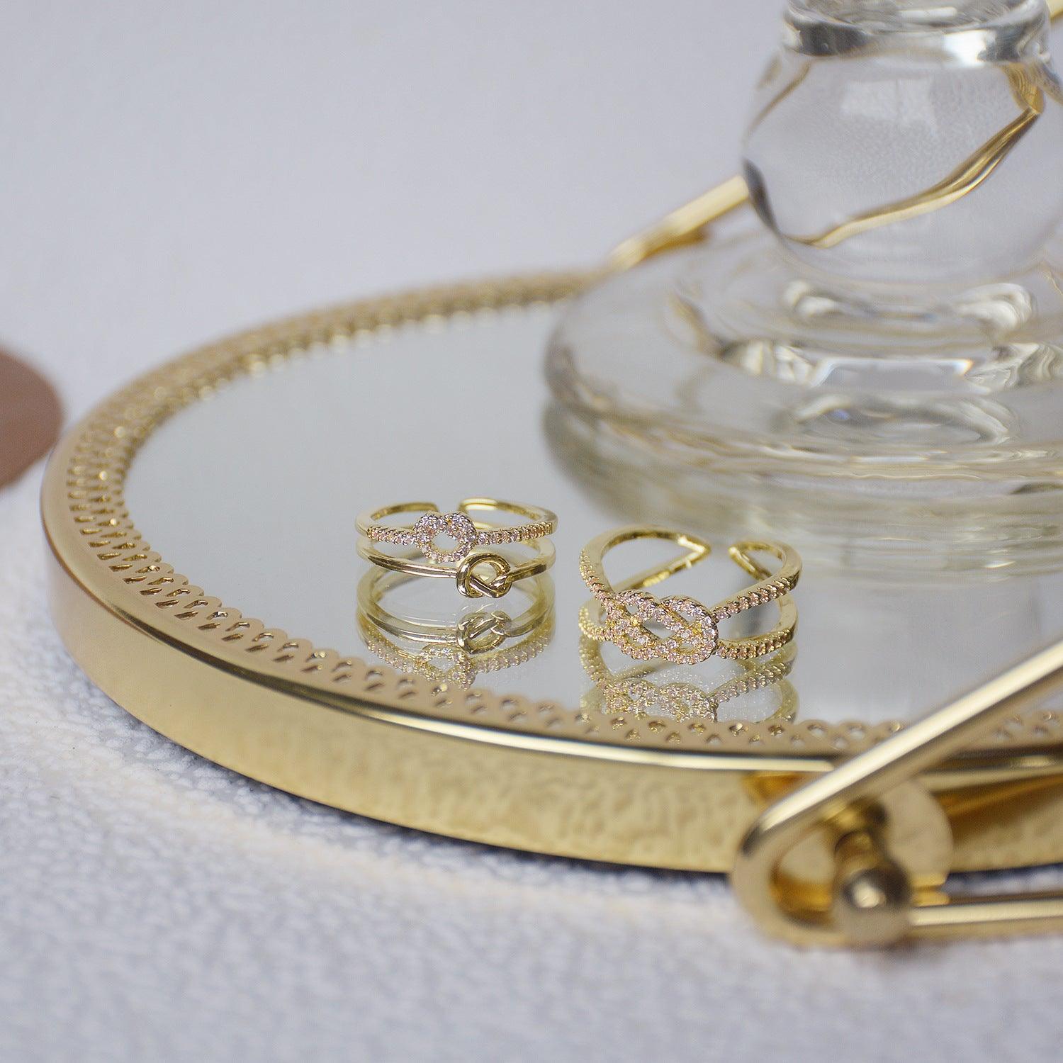 Love Knot Ring (2 Styles) - Gold - Plated - Abbott Atelier