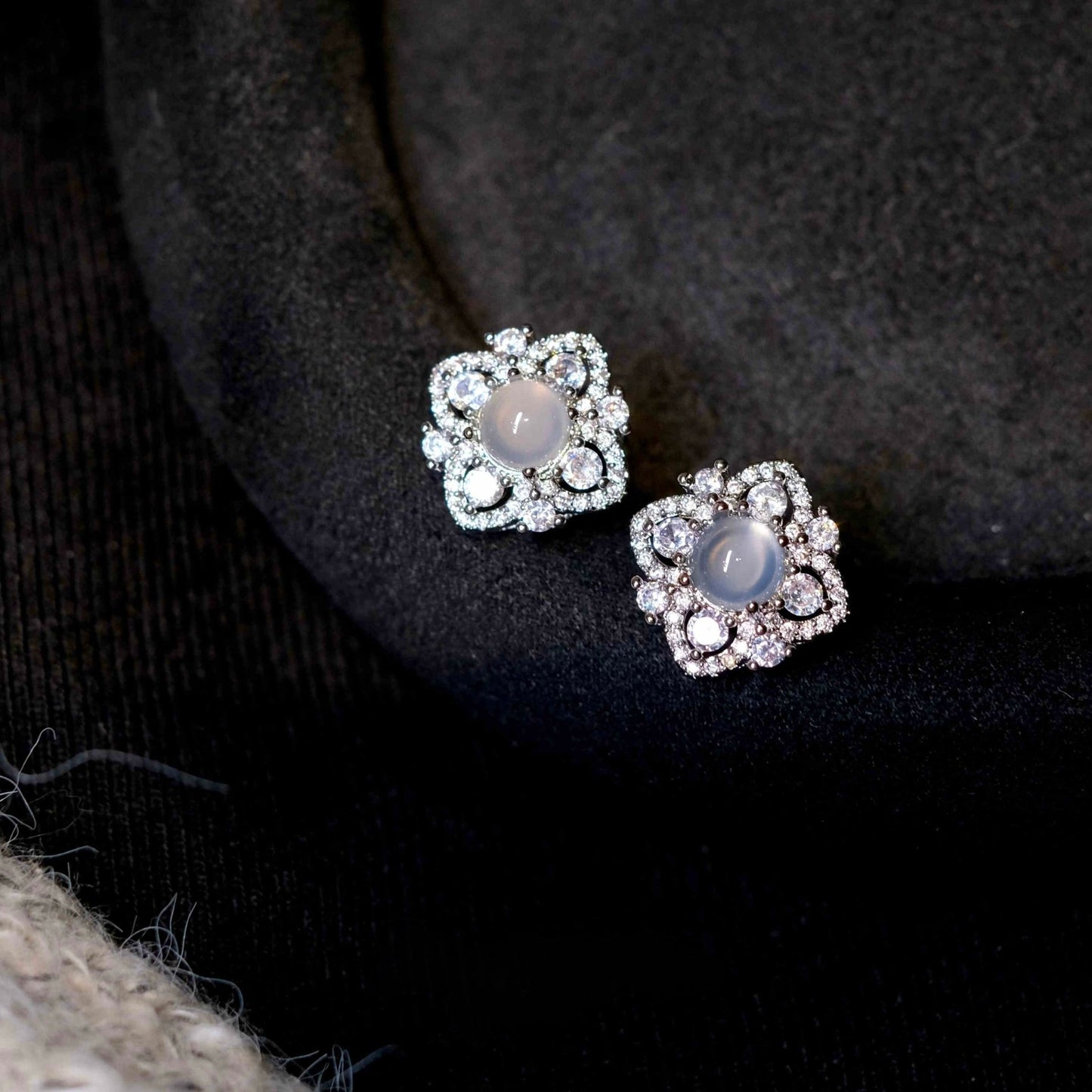 Lunaria Rococo Earrings - Hypoallergenic - Abbott Atelier