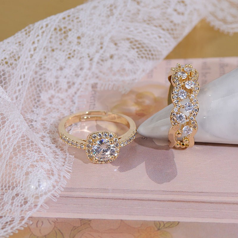 Lustre Halo Ring - Gold Plated Brass - Abbott Atelier
