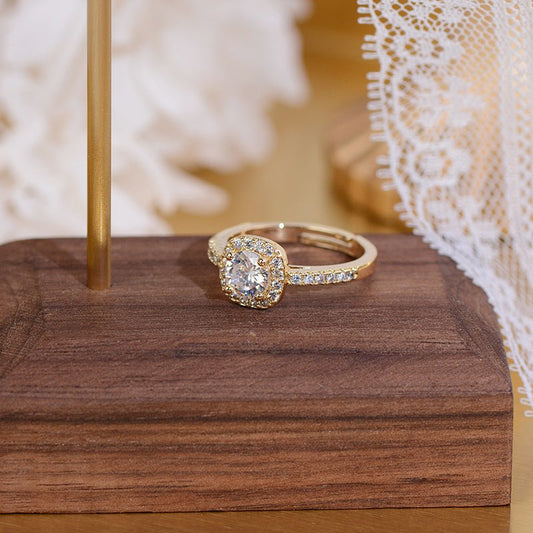 Lustre Halo Ring - Gold Plated Brass - Abbott Atelier