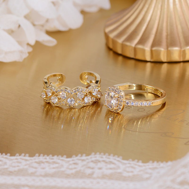 Lustre Halo Ring - Gold Plated Brass - Abbott Atelier