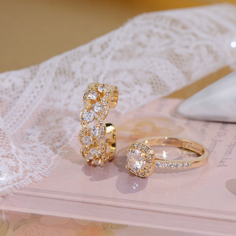 Lustre Halo Ring - Gold Plated Brass - Abbott Atelier