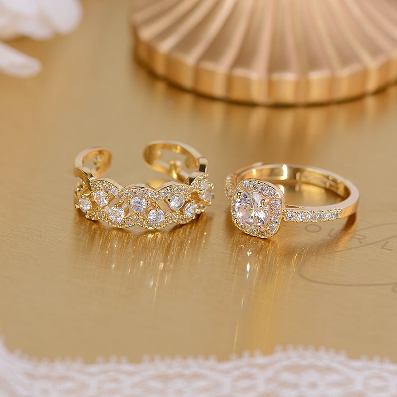 Lustre Halo Ring - Gold Plated Brass - Abbott Atelier
