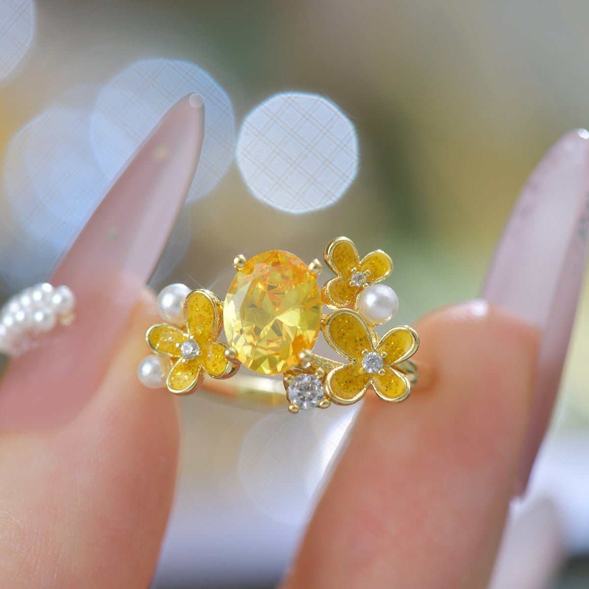 Marigold Blossom Ring - Gold - Plated - Abbott Atelier