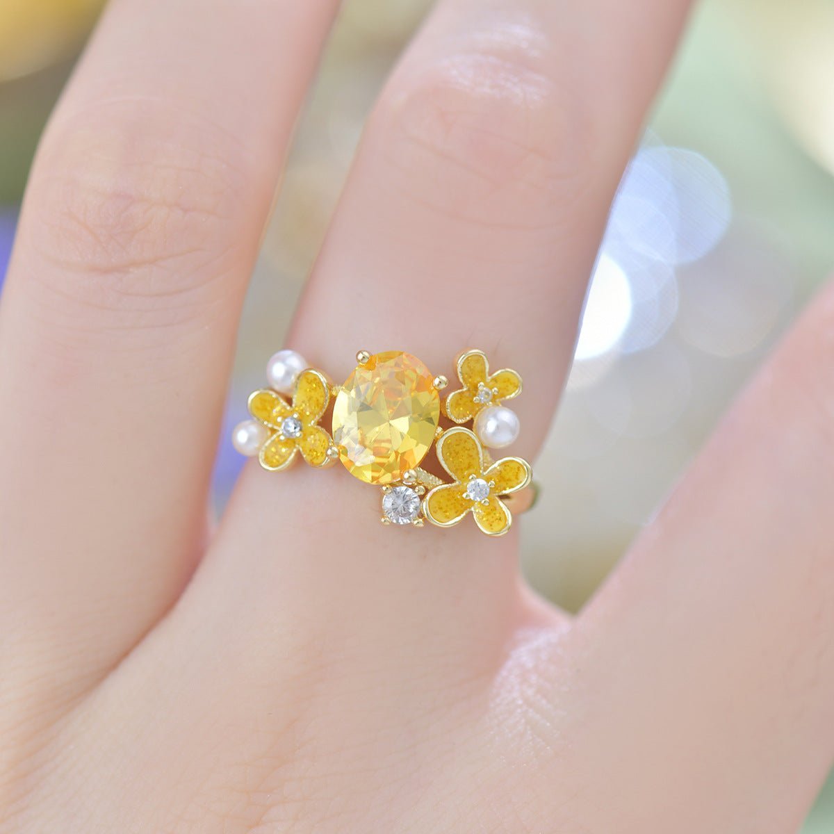 Marigold Blossom Ring - Gold - Plated - Abbott Atelier