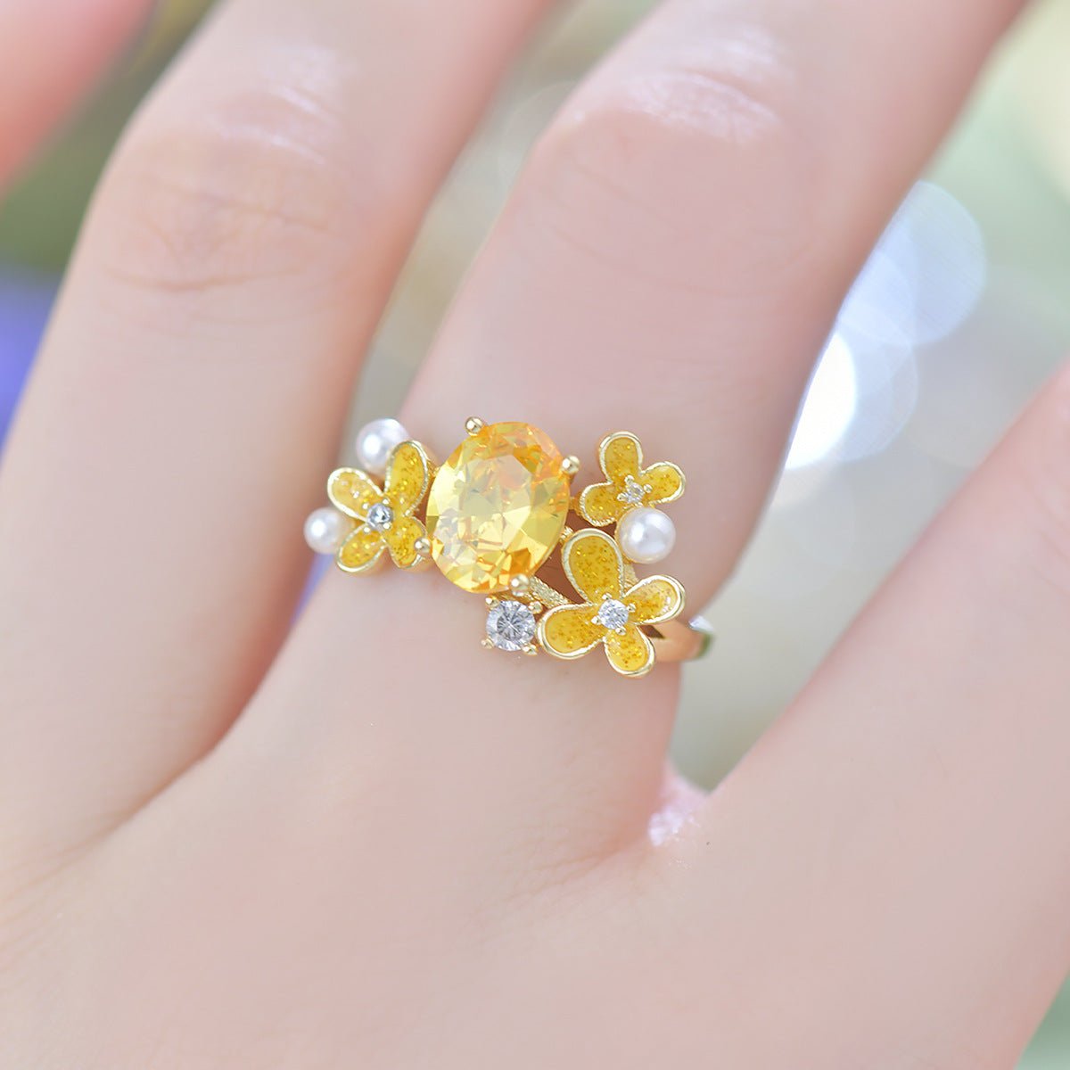Marigold Blossom Ring - Gold - Plated - Abbott Atelier
