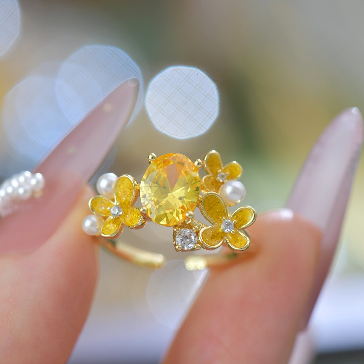 Marigold Blossom Ring - Gold - Plated - Abbott Atelier