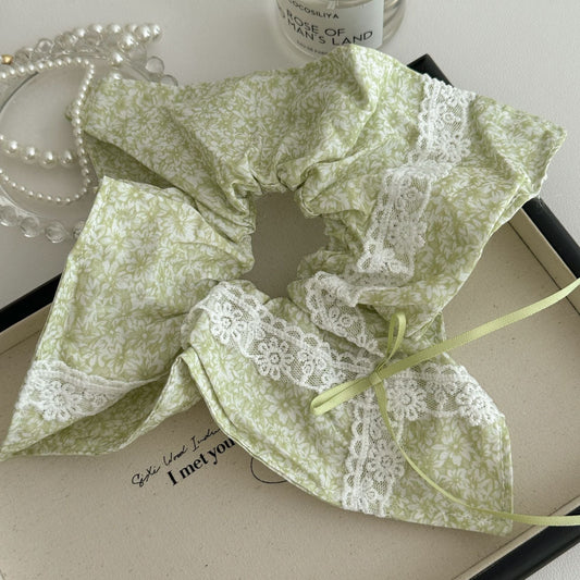 Meadowleaf Square Scrunchie - For Hair - Abbott Atelier