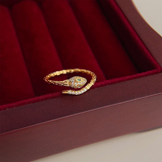 Midnight Serpent Ring - Gold - Plated - Abbott Atelier