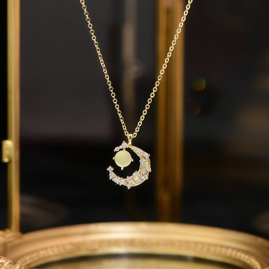 Moon Castle Necklace - Gold Plated - Abbott Atelier