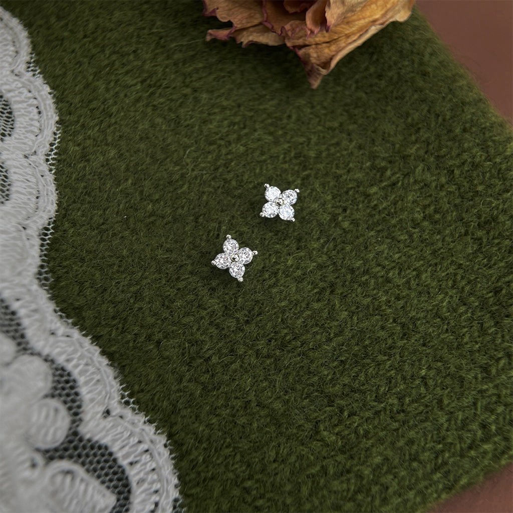 Moonlit Blossom Stud Earrings - Hypoallergenic - Abbott Atelier