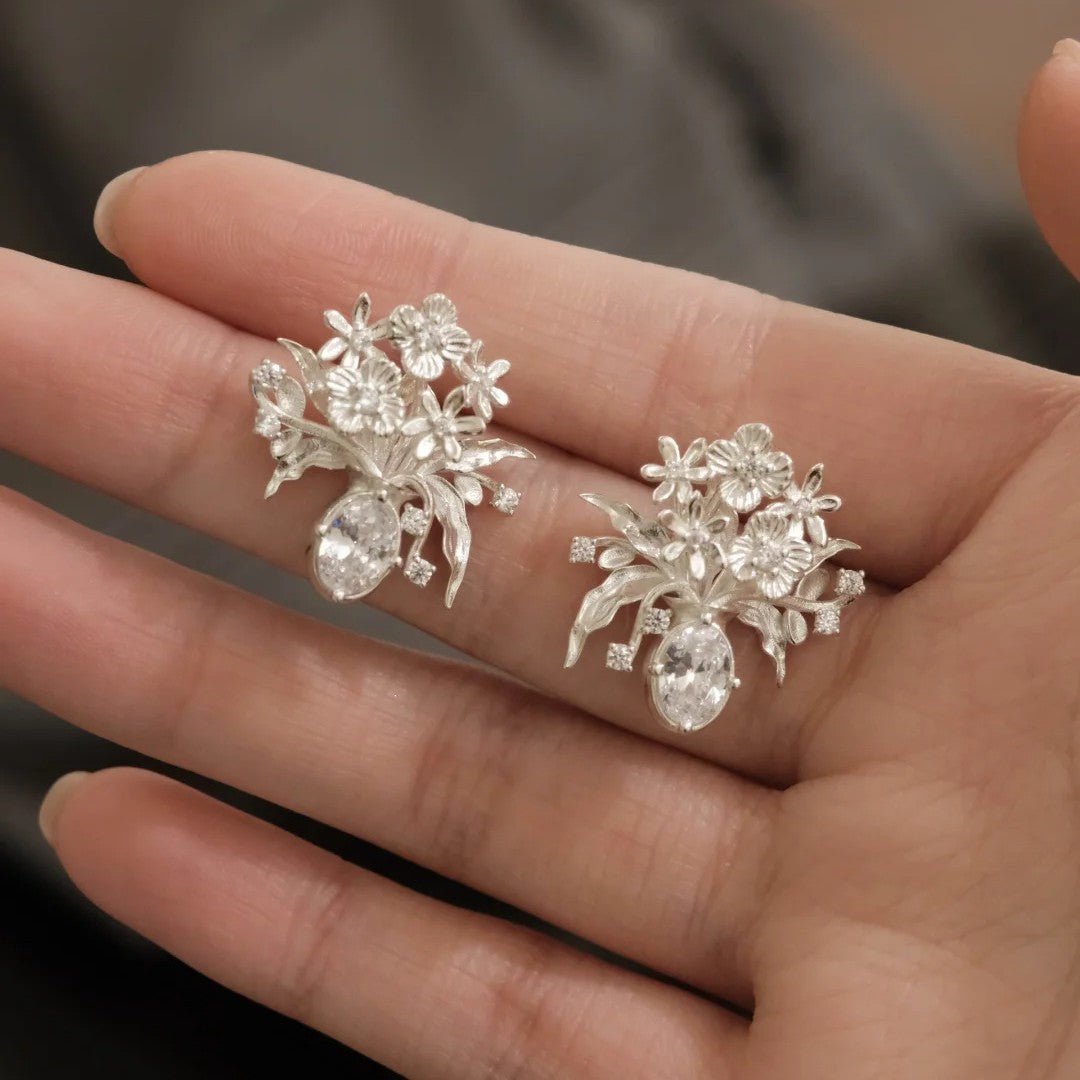 Moonlit Bouquet Earrings - Hypoallergenic - Abbott Atelier