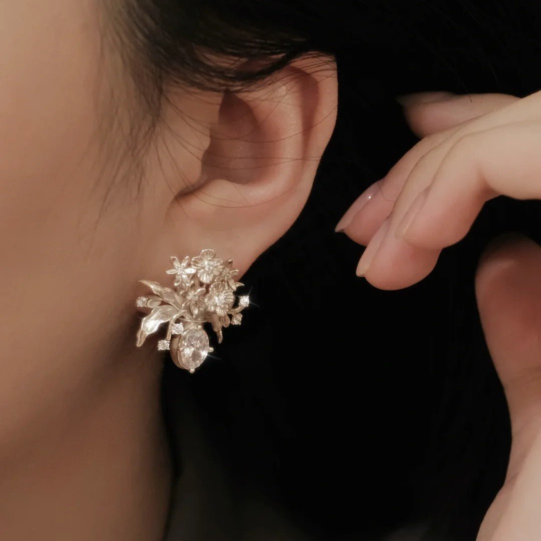 Moonlit Bouquet Earrings - Hypoallergenic - Abbott Atelier