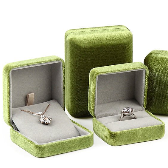 Moss Green Necklace/Earrings Box - Abbott Atelier - Abbott Atelier