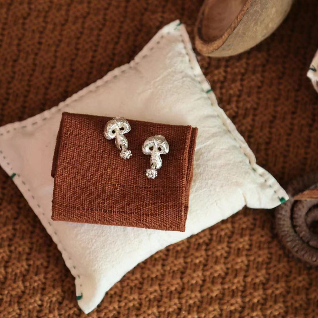 Mushroom Earrings - Hypoallergenic - Abbott Atelier