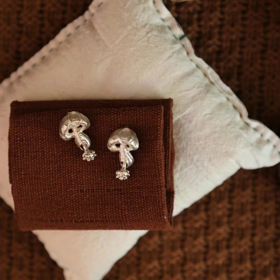 Mushroom Earrings - Hypoallergenic - Abbott Atelier