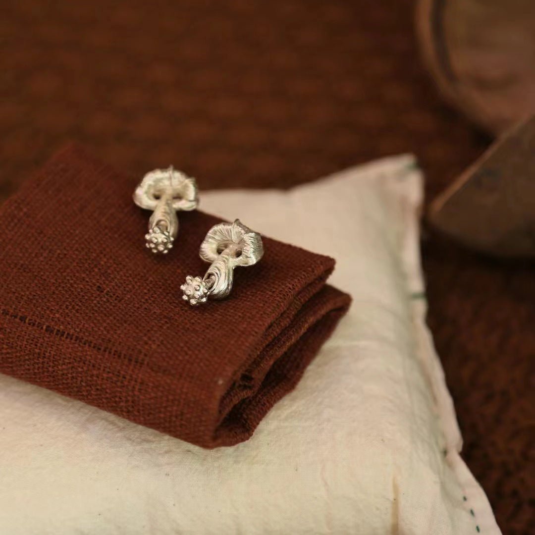 Mushroom Earrings - Hypoallergenic - Abbott Atelier