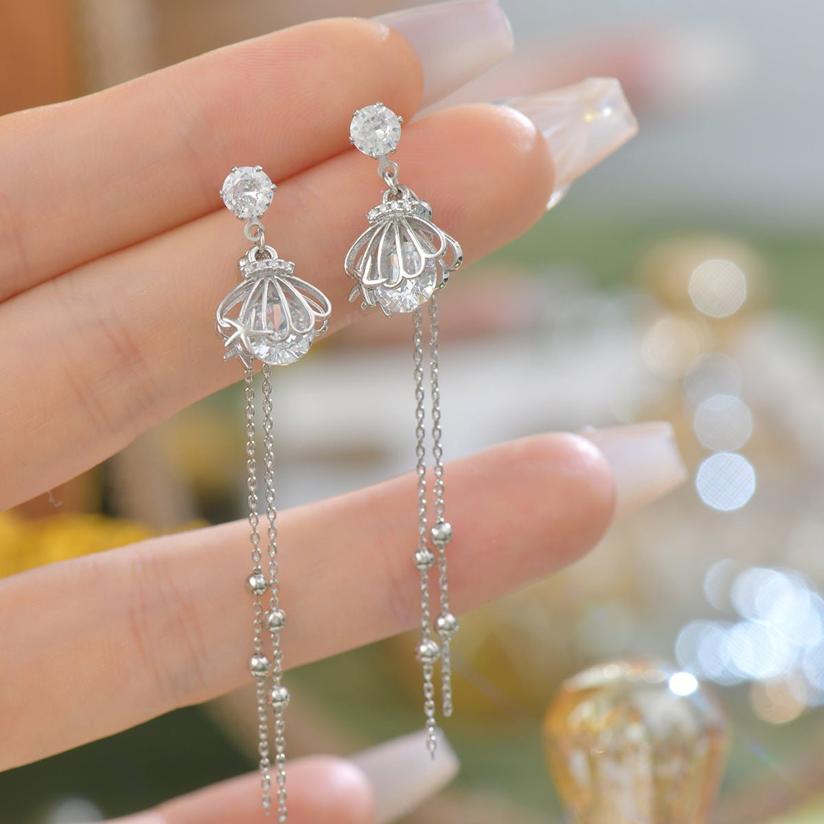 Oceana Drop Earrings - Hypoallergenic - Abbott Atelier