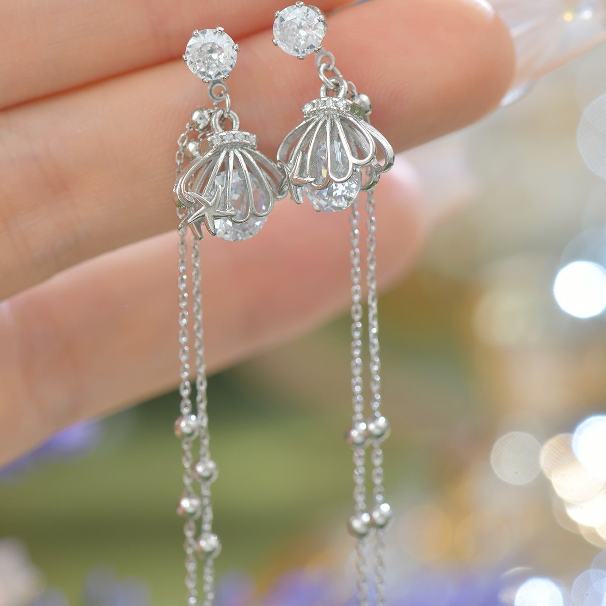 Oceana Drop Earrings - Hypoallergenic - Abbott Atelier