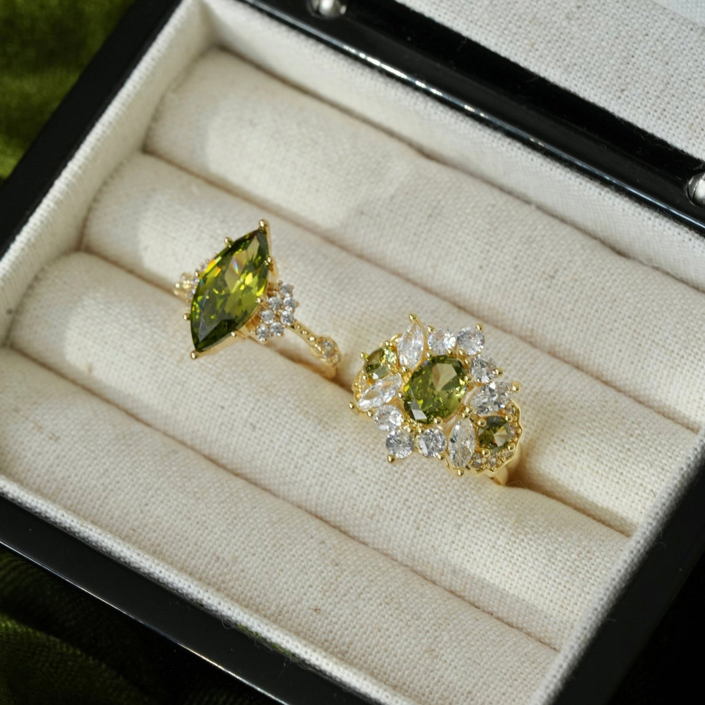 Opulent Peridot Ring - Gold - Plated - Abbott Atelier