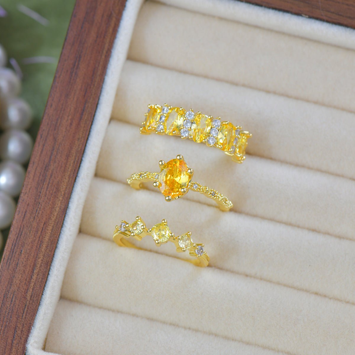 Oval Citrine Ring - Gold - Plated - Abbott Atelier