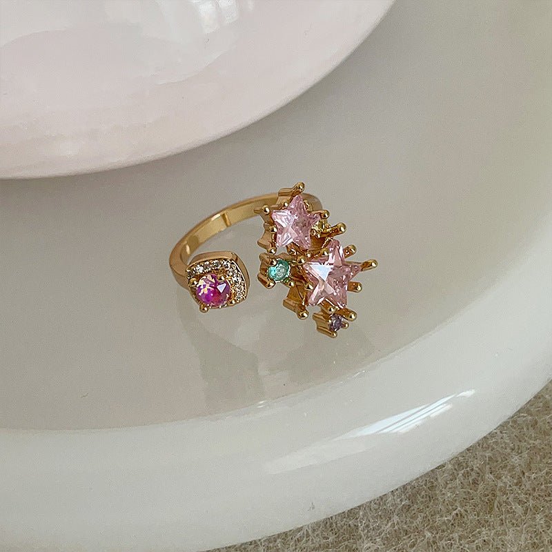 Pink Starlight Ring - Gold - Plated - Abbott Atelier