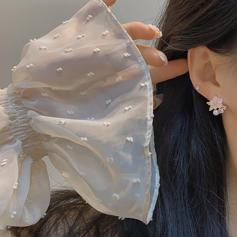 Rina Cherry Blossom Earrings - Gold - Plated - Abbott Atelier