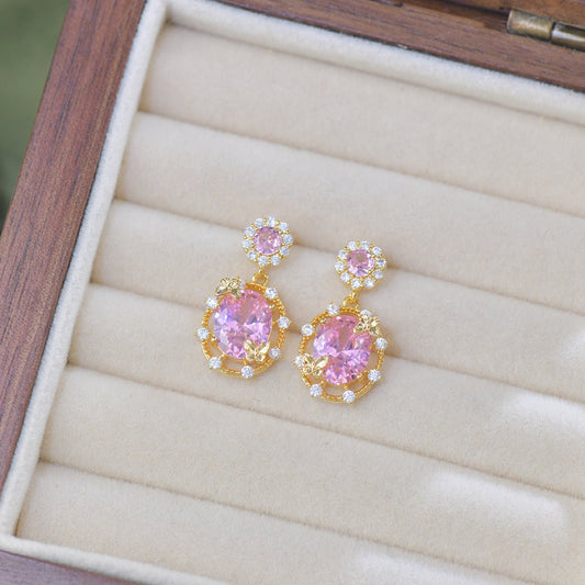 Rosaline Butterfly Drop Earrings - Gold Plated - Abbott Atelier