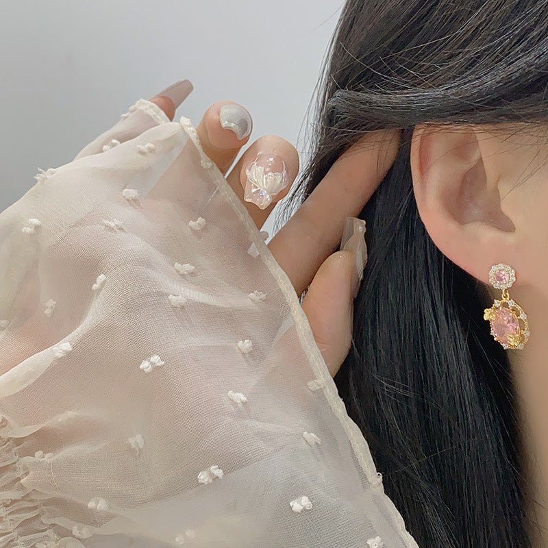 Rosaline Butterfly Drop Earrings - Gold Plated - Abbott Atelier