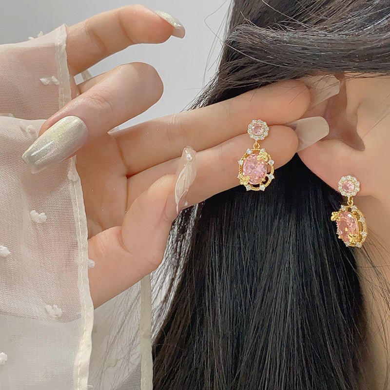 Rosaline Butterfly Drop Earrings - Gold Plated - Abbott Atelier