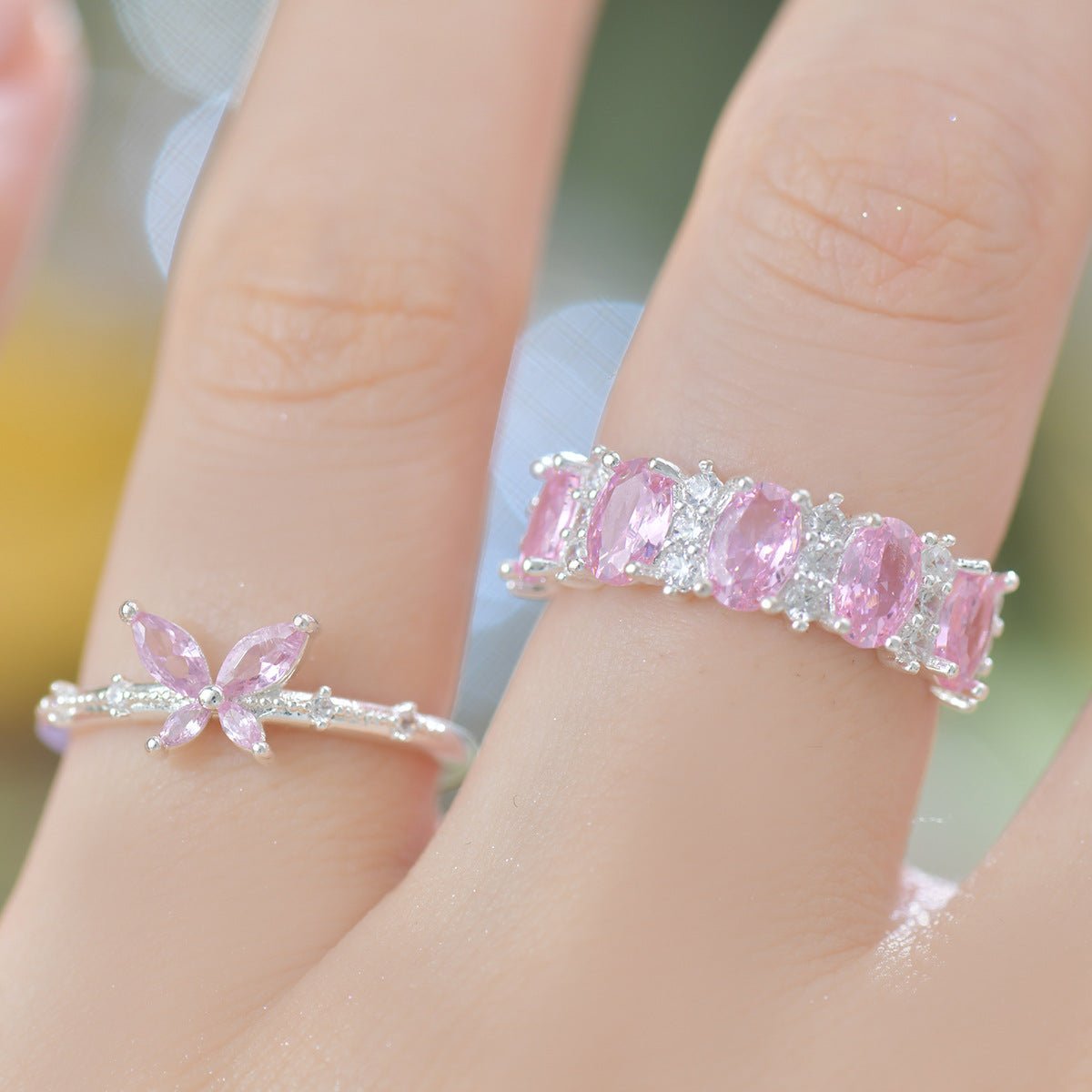 Rosaline Butterfly Ring in Silver - Gold - Plated - Abbott Atelier